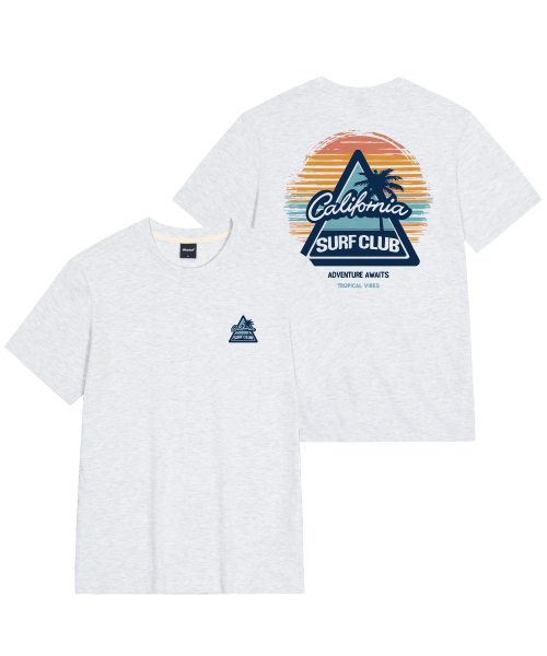 OKSTAR(オクスター)の「カリフォルニアサーフィンクラブバンファルティ(Tシャツ/カットソー・レディース・ライトグレー/ホワイト/グレー/ライトベージュ/クリーム・SMALL/MEDIUM/LARGE/X-LARGE/2XL/3XL/4XL)」の10枚目の写真