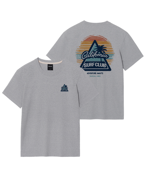 OKSTAR(オクスター)の「カリフォルニアサーフィンクラブバンファルティ(Tシャツ/カットソー・レディース・ライトグレー/ホワイト/グレー/ライトベージュ/クリーム・SMALL/MEDIUM/LARGE/X-LARGE/2XL/3XL/4XL)」の8枚目の写真