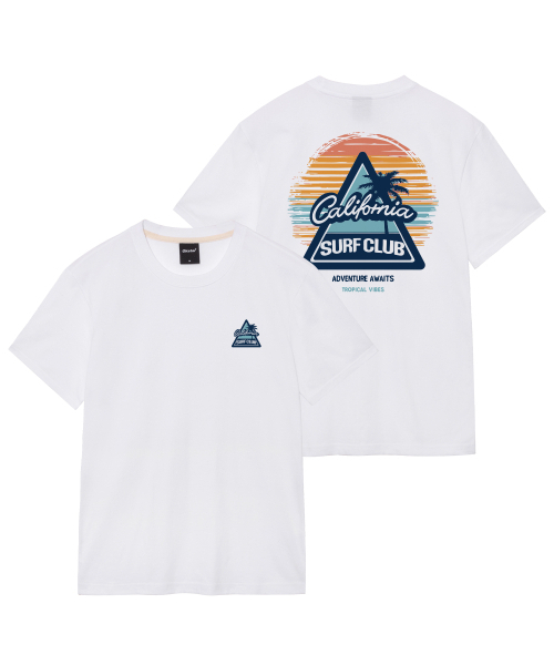 OKSTAR(オクスター)の「カリフォルニアサーフィンクラブバンファルティ(Tシャツ/カットソー・レディース・ライトグレー/ホワイト/グレー/ライトベージュ/クリーム・SMALL/MEDIUM/LARGE/X-LARGE/2XL/3XL/4XL)」の6枚目の写真