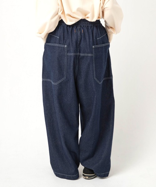 URCH RNA(アーチ アールエヌエー)の「R4485 フレンチワークのチョアパンツ(デニムパンツ・レディース・ワンウォッシュ・FREE)」の9枚目の写真