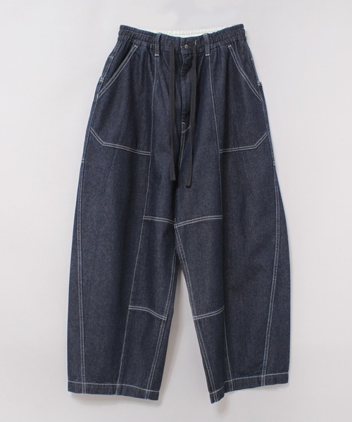 URCH RNA(アーチ アールエヌエー)の「R4485 フレンチワークのチョアパンツ(デニムパンツ・レディース・ワンウォッシュ・FREE)」の10枚目の写真