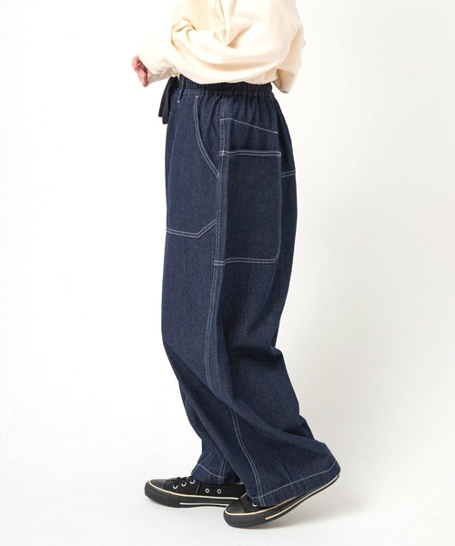URCH RNA(アーチ アールエヌエー)の「R4485 フレンチワークのチョアパンツ(デニムパンツ・レディース・ワンウォッシュ・FREE)」の8枚目の写真