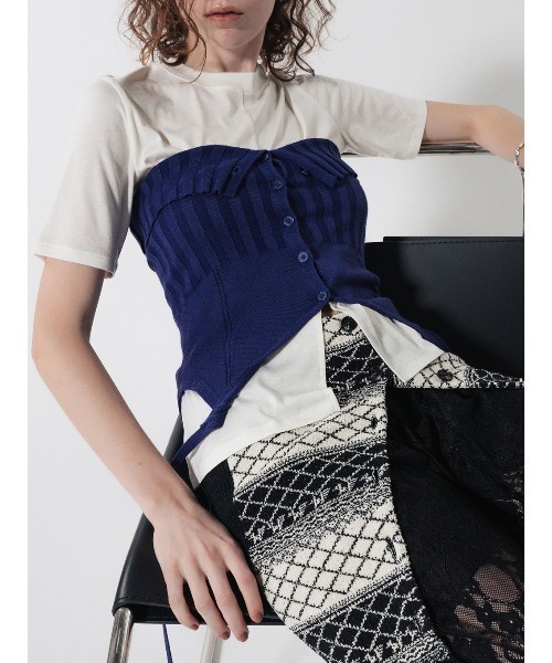 ELCHELE(エルチェレ)の「ANYWAY KNIT CAMI(キャミソール・レディース・パープル/オレンジ/ヘザーグレー・FREE)」の14枚目の写真