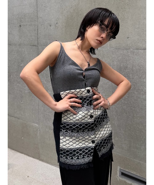 ELCHELE(エルチェレ)の「ANYWAY KNIT CAMI(キャミソール・レディース・パープル/オレンジ/ヘザーグレー・FREE)」の22枚目の写真