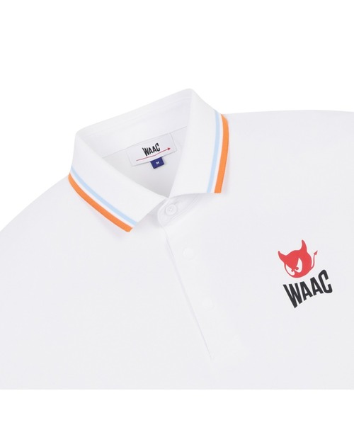 WAAC(ワック)の「MEN カラーラインポロシャツ(ポロシャツ・メンズ・ホワイト/ブラック・SMALL/LARGE)」の7枚目の写真