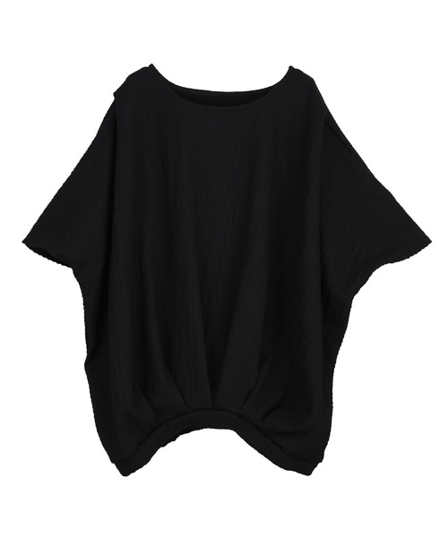 and it_(アンドイット)の「シャーリングドビートップス(Tシャツ/カットソー・レディース・チャコール/ダークベージュ/ブラック・FREE)」の21枚目の写真