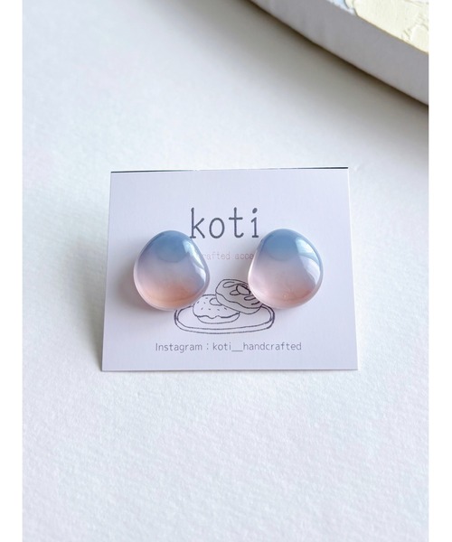 tone(トーン)の「【koti】Hella soft drop ピアス(MA)(ピアス(両耳用)・レディース・ブルー系その他/イエロー系その他/パープル系その他/ピンク系その他/パープル系その他5/ブルー系その他2/ピンク系その他2/パープル系その他3/イエロー系その他2/ピンク系その他3/ピンク系その他4/パープル系その他2/パープル系その他4・FREE)」の13枚目の写真