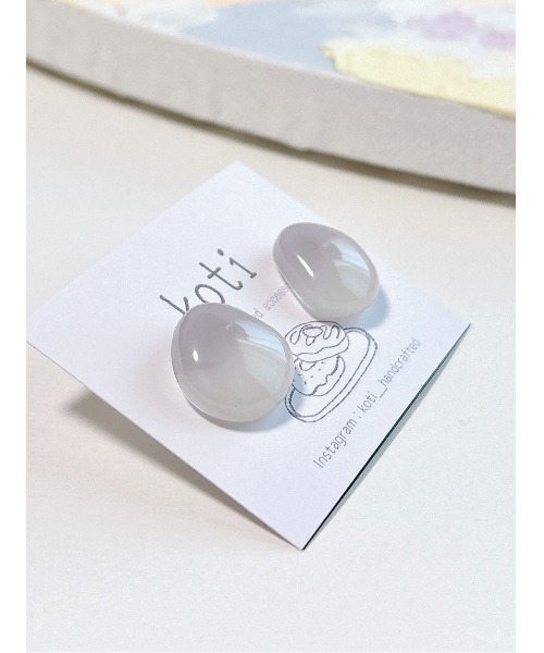 tone(トーン)の「【koti】Hella soft drop ピアス(MA)(ピアス(両耳用)・レディース・ブルー系その他/イエロー系その他/パープル系その他/ピンク系その他/パープル系その他5/ブルー系その他2/ピンク系その他2/パープル系その他3/イエロー系その他2/ピンク系その他3/ピンク系その他4/パープル系その他2/パープル系その他4・FREE)」の16枚目の写真