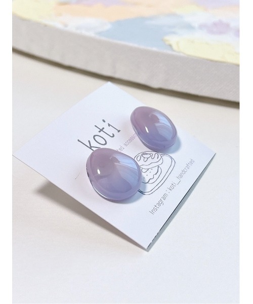 tone(トーン)の「【koti】Hella soft drop ピアス(MA)(ピアス(両耳用)・レディース・ブルー系その他/イエロー系その他/パープル系その他/ピンク系その他/パープル系その他5/ブルー系その他2/ピンク系その他2/パープル系その他3/イエロー系その他2/ピンク系その他3/ピンク系その他4/パープル系その他2/パープル系その他4・FREE)」の20枚目の写真