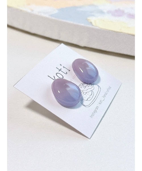 tone(トーン)の「【koti】Hella soft drop ピアス(MA)(ピアス(両耳用)・レディース・ブルー系その他/イエロー系その他/パープル系その他/ピンク系その他/パープル系その他5/ブルー系その他2/ピンク系その他2/パープル系その他3/イエロー系その他2/ピンク系その他3/ピンク系その他4/パープル系その他2/パープル系その他4・FREE)」の21枚目の写真