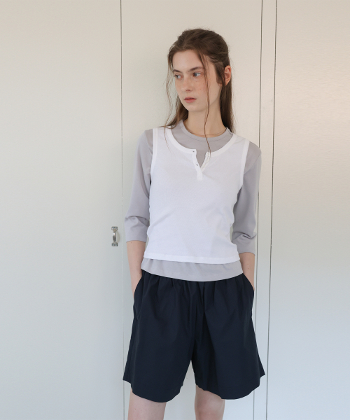 THE LILLE(ザ リル)の「Cotton shorts_Navy(その他パンツ・レディース・その他・FREE)」の1枚目の写真