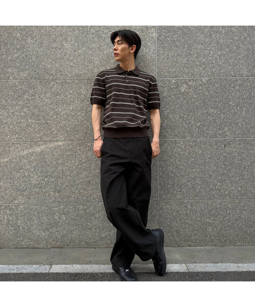 MINDBRIDGE(マインドブリッジ)の「カーブドセミワイドデイリーパンツ - 4カラー(その他パンツ・メンズ・ライトグレー/ダークネイビー/ブラック/ベージュ・29/32/34/30/36)」の2枚目の写真