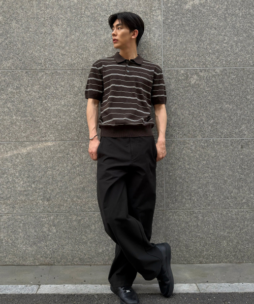 MINDBRIDGE(マインドブリッジ)の「カーブドセミワイドデイリーパンツ - 4カラー(その他パンツ・メンズ・ライトグレー/ダークネイビー/ブラック/ベージュ・29/32/34/30/36)」の7枚目の写真