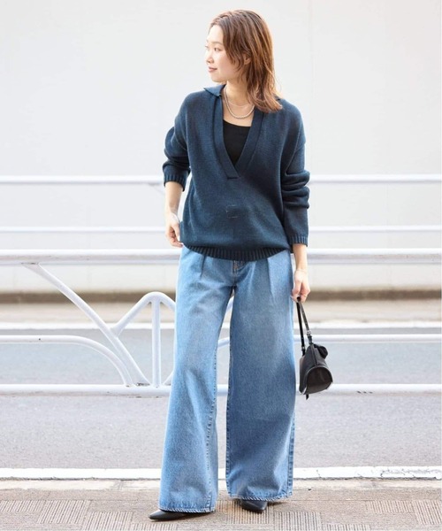 PALM（パーム）の「《追加》PALM/パーム SLOBE別注 2SETキャミソール（インナーウェア/肌着・レディース・ブラック/カーキ・FREE）」の6枚目の写真