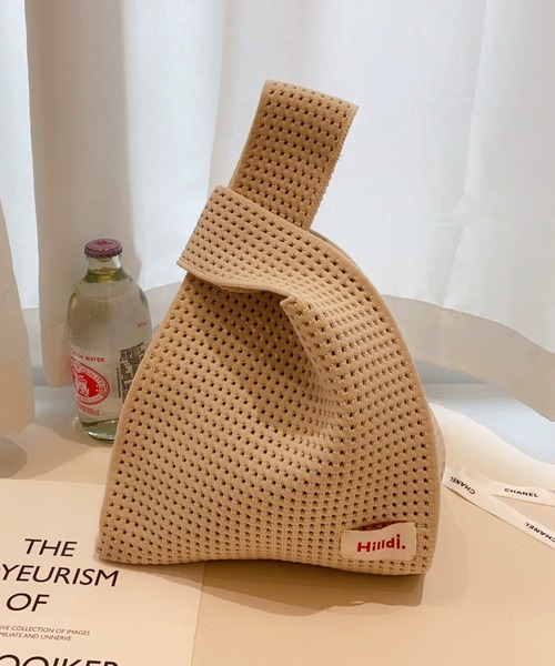 ampm(エーエムピーエム)の「メッシュニットミニトートバッグ(ハンドバッグ・レディース・ブラック/ブルー/ホワイト・FREE)」の9枚目の写真
