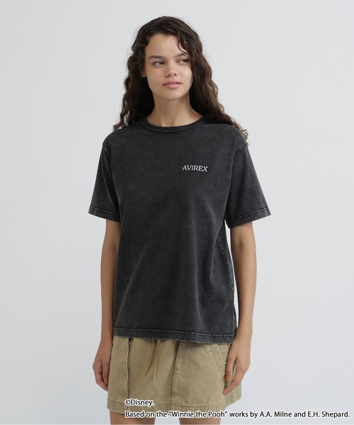 AVIREX(アヴィレックス)の「《Disney Collection》WINNIE THE POOH /COMIC/ T-SHIRT(Tシャツ/カットソー・レディース・ブラック/オフホワイト・F)」の4枚目の写真