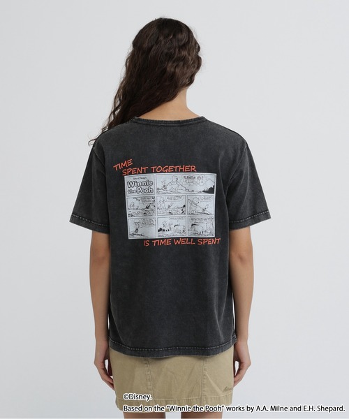 AVIREX(アヴィレックス)の「《Disney Collection》WINNIE THE POOH /COMIC/ T-SHIRT(Tシャツ/カットソー・レディース・ブラック/オフホワイト・F)」の8枚目の写真