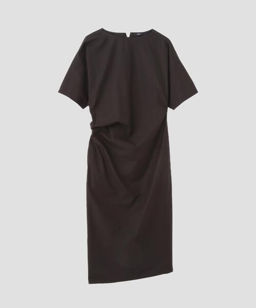 YLEVE(イレーヴ)の「YLEVE / FINX COTTON WEATHER ASYMMETRY ONE PIECE(ワンピース・レディース・ワイン系/ブラック/ブルー・0/1)」の5枚目の写真