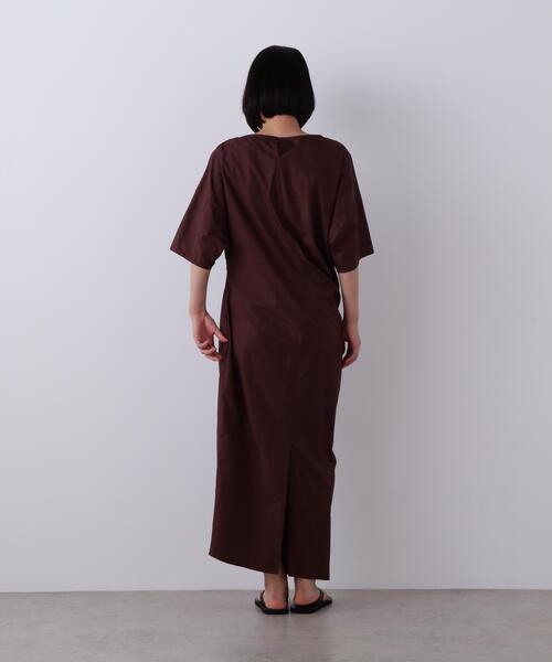 YLEVE(イレーヴ)の「YLEVE / FINX COTTON WEATHER ASYMMETRY ONE PIECE(ワンピース・レディース・ワイン系/ブラック/ブルー・0/1)」の8枚目の写真