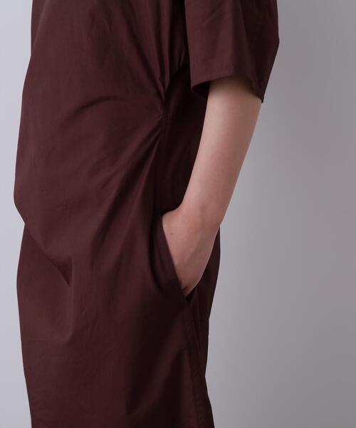 YLEVE(イレーヴ)の「YLEVE / FINX COTTON WEATHER ASYMMETRY ONE PIECE(ワンピース・レディース・ワイン系/ブラック/ブルー・0/1)」の11枚目の写真