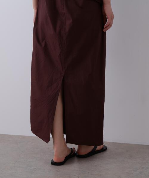 YLEVE(イレーヴ)の「YLEVE / FINX COTTON WEATHER ASYMMETRY ONE PIECE(ワンピース・レディース・ワイン系/ブラック/ブルー・0/1)」の12枚目の写真