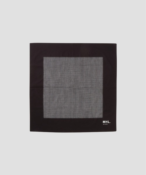 MHL.(エムエイチエル)の「PLAIN GRID SCARF(ストール/ショール・レディース・ダークブラウン/セージグリーン・FREE)」の1枚目の写真