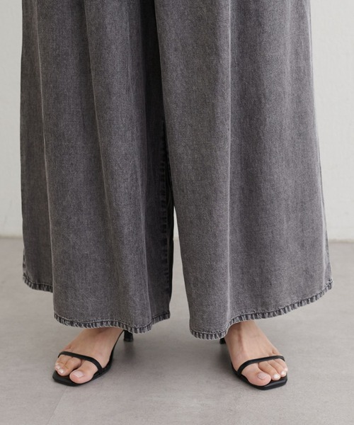 LARUTA(ラルータ)の「【LARUTA】ドレープデニムパンツ(その他パンツ・レディース・ブラック/ブルー・MEDIUM)」の19枚目の写真