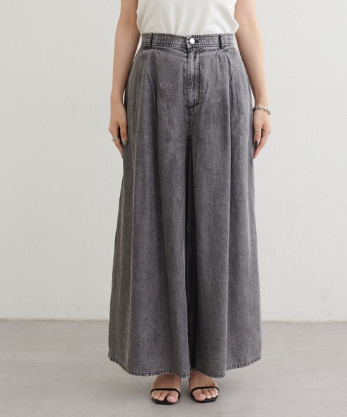 LARUTA(ラルータ)の「【LARUTA】ドレープデニムパンツ(その他パンツ・レディース・ブラック/ブルー・MEDIUM)」の13枚目の写真