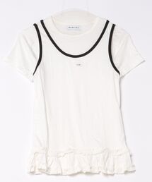 /Bz/レイヤードタンクトップTシャツ YOUARE TeeTankTop(MA/EK164)