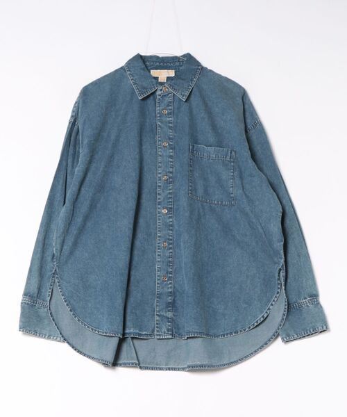 MICHAEL KORS(マイケルコース)の「シャンブレー シャツ(シャツ/ブラウス・レディース・ブルー系・S/M/L/XL/XS)」の1枚目の写真