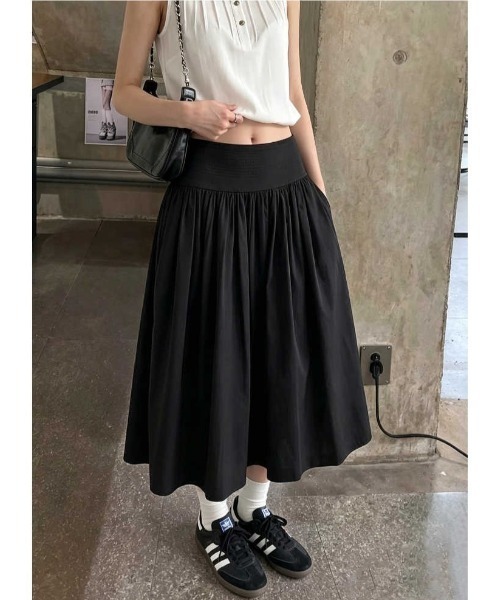 Mela（メラ）の「ミディアムフレアスカート（スカート・レディース・ホワイト/ブラック・L/M/S）」の13枚目の写真
