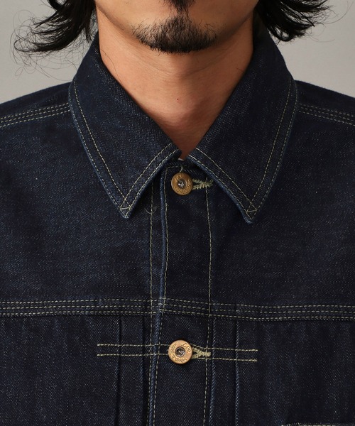Lee(リー)の「【101 101周年記念特別モデル】ANNIVERSARY 101 ICONIC COWBOY JACKET セットアップ可(デニムジャケット・メンズ・インディゴブルー・LARGE/MEDIUM/SMALL/X-LARGE)」の3枚目の写真