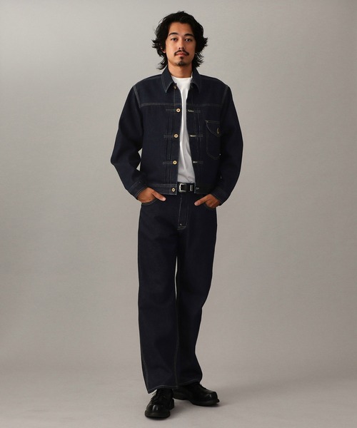 Lee(リー)の「【101 101周年記念特別モデル】ANNIVERSARY 101 ICONIC COWBOY JACKET セットアップ可(デニムジャケット・メンズ・インディゴブルー・LARGE/MEDIUM/SMALL/X-LARGE)」の11枚目の写真