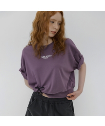 ムーブンプリンティングセミクロップ半袖Tシャツ