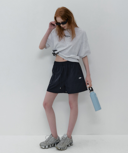 TWEE(トゥウィー)の「ムーブンプリンティングセミクロップ半袖Tシャツ(Tシャツ/カットソー・レディース・ライトグレー/パープル/ライトイエロー・FREE)」の14枚目の写真
