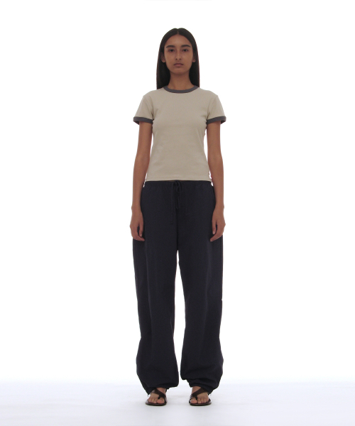 PARTIMENTO WOMEN（パルティメントウィメン）の「PWC リンガーショートスリーブT_ストーン（Tシャツ/カットソー・レディース・その他・SMALL/MEDIUM/LARGE）」の2枚目の写真