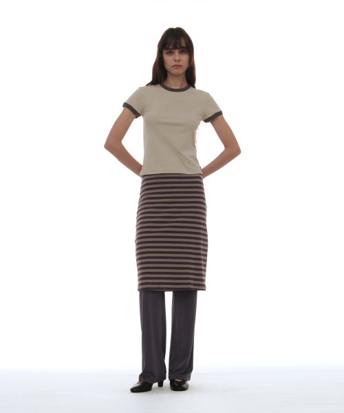 PARTIMENTO WOMEN（パルティメントウィメン）の「PWC リンガーショートスリーブT_ストーン（Tシャツ/カットソー・レディース・その他・SMALL/MEDIUM/LARGE）」の8枚目の写真