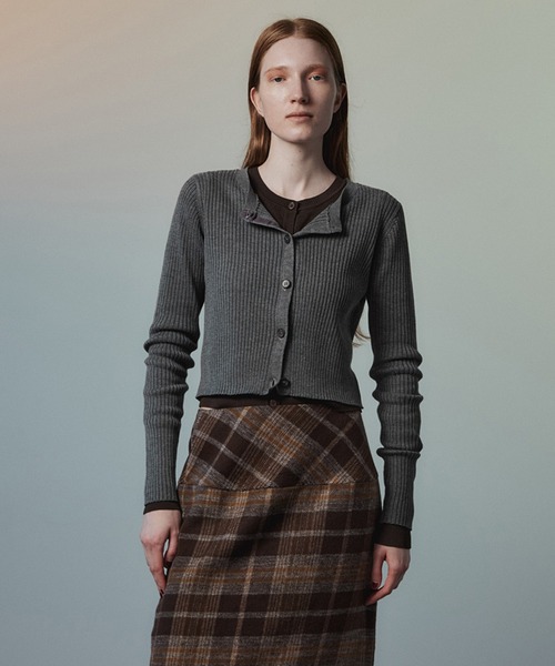 MAISON SPECIAL(メゾンスペシャル)の「Reversible Cardigan/リバーシブルカーディガン(カーディガン/ボレロ・レディース・ブラック/ライトイエロー/グレー/ブルー・FREE)」の3枚目の写真