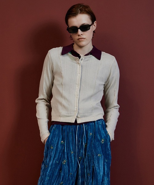 MAISON SPECIAL(メゾンスペシャル)の「Reversible Cardigan/リバーシブルカーディガン(カーディガン/ボレロ・レディース・ブラック/ライトイエロー/グレー/ブルー・FREE)」の12枚目の写真