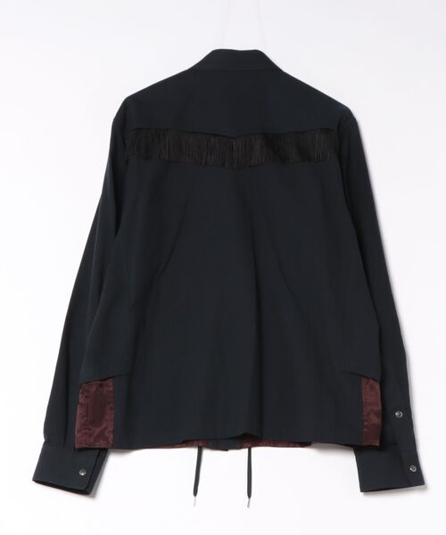 MIDWEST（ミッドウエスト）の「TOGA VIRILIS Fringe shirt（シャツ/ブラウス・メンズ・ネイビー・46/48）」の2枚目の写真