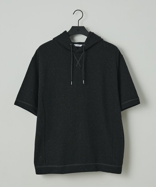COLONY 2139(コロニートゥーワンスリーナイン)の「ネップリラックス半袖パーカー(Tシャツ/カットソー・メンズ・アイボリー/ブラック・LARGE/MEDIUM)」の2枚目の写真