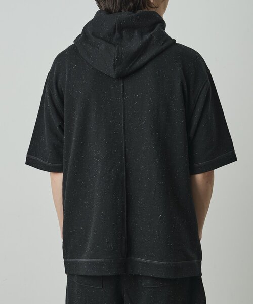 COLONY 2139(コロニートゥーワンスリーナイン)の「ネップリラックス半袖パーカー(Tシャツ/カットソー・メンズ・アイボリー/ブラック・LARGE/MEDIUM)」の10枚目の写真