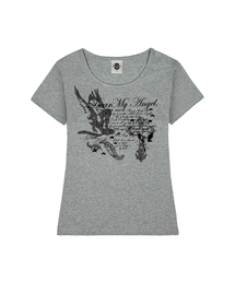 DEAR ANGEL レディース Uネックスリムフィット半袖Tシャツ 8 COLORS