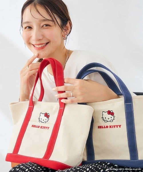 HELLO KITTY 刺繍キャンバスバッグ（トートバッグ）｜a.v.v