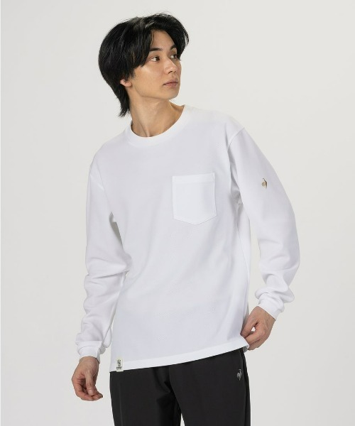 le coq sportif(ルコックスポルティフ)の「ルコックスポルティフ ヘランカカノコ ポケットロンT(Tシャツ/カットソー・メンズ・ネイビー/ホワイト/レッド・L/XL/S/M/XXL)」の2枚目の写真
