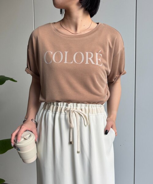 Jena espace merveilleux(ジェナ エスパスメルヴェイユ)の「〈7/17インスタライブご紹介アイテム〉プリントカットソー(Tシャツ/カットソー・レディース・チャコールグレー/ベージュ/アイボリー・FREE)」の16枚目の写真