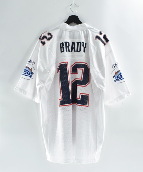 LABORATORY R(ラボラトリーアール)の「【USED】Reebok “NFL New England Patriots #12” ゲームシャツ(Tシャツ/カットソー・メンズ・ホワイト・LARGE)」の7枚目の写真