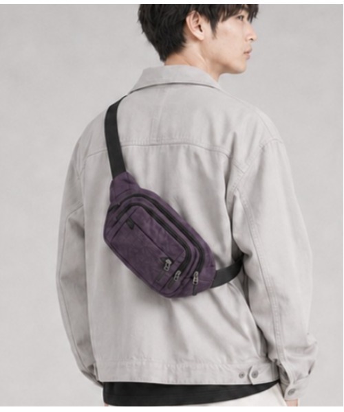 Sakka(サッカ)の「4ZIPポケット軽量ボディバッグ(ボディバッグ/ウエストポーチ・メンズ・ブラック/ダークブルー/グレー・FREE)」の6枚目の写真
