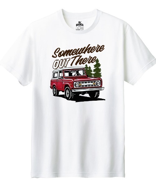 Ol' Basics(オールベーシックス)の「Ol' Basics(オール・ベーシックス) 半袖Tシャツ メンズ クラシックカー 車 イラスト ロゴ プリント Tシャツ 半袖 カットソー トップス アメカジ レディース ユニセックス(Tシャツ/カットソー・メンズ・ヘザーグレー/セージグリーン/イエロー/ホワイト・XS/S/M/L/XL)」の2枚目の写真