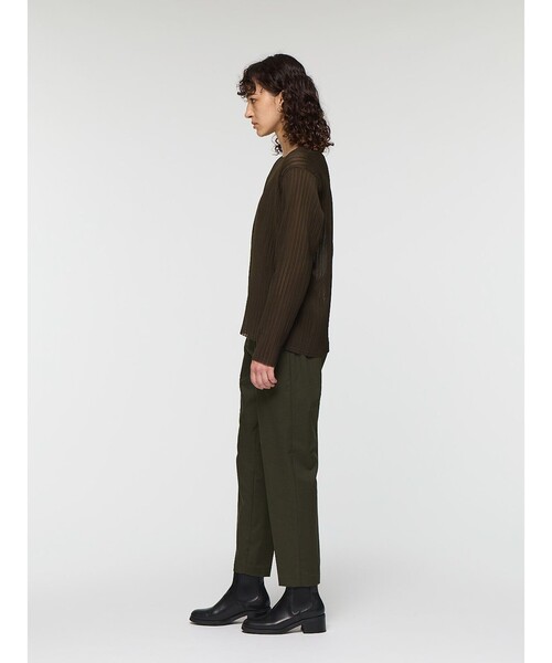 mizuiroind(ミズイロインド)の「mizuiro ind T/Rセンタープレスパンツ(その他パンツ・レディース・ベージュ/チャコールグレー/ブラウン/グレー/ブラック・1/2)」の13枚目の写真
